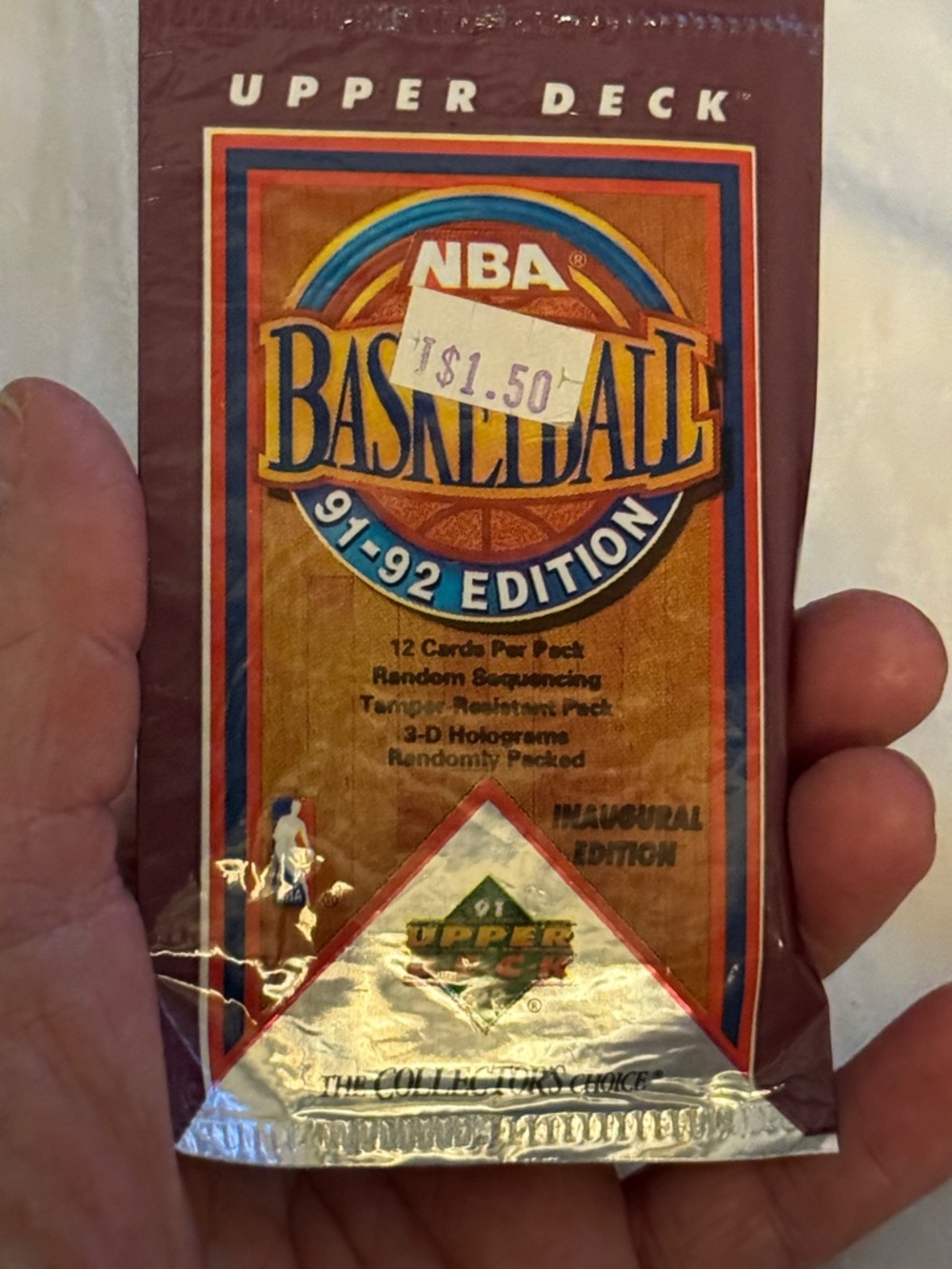 Upper Deck NBA Basketball 91-92 Edition Pack - Brown/Blue/Red